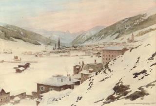 Aleksandr Nikolaevich Benua - An Alpine View