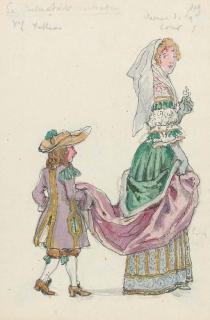 Aleksandr Nikolaevich Benua - Three costume designs