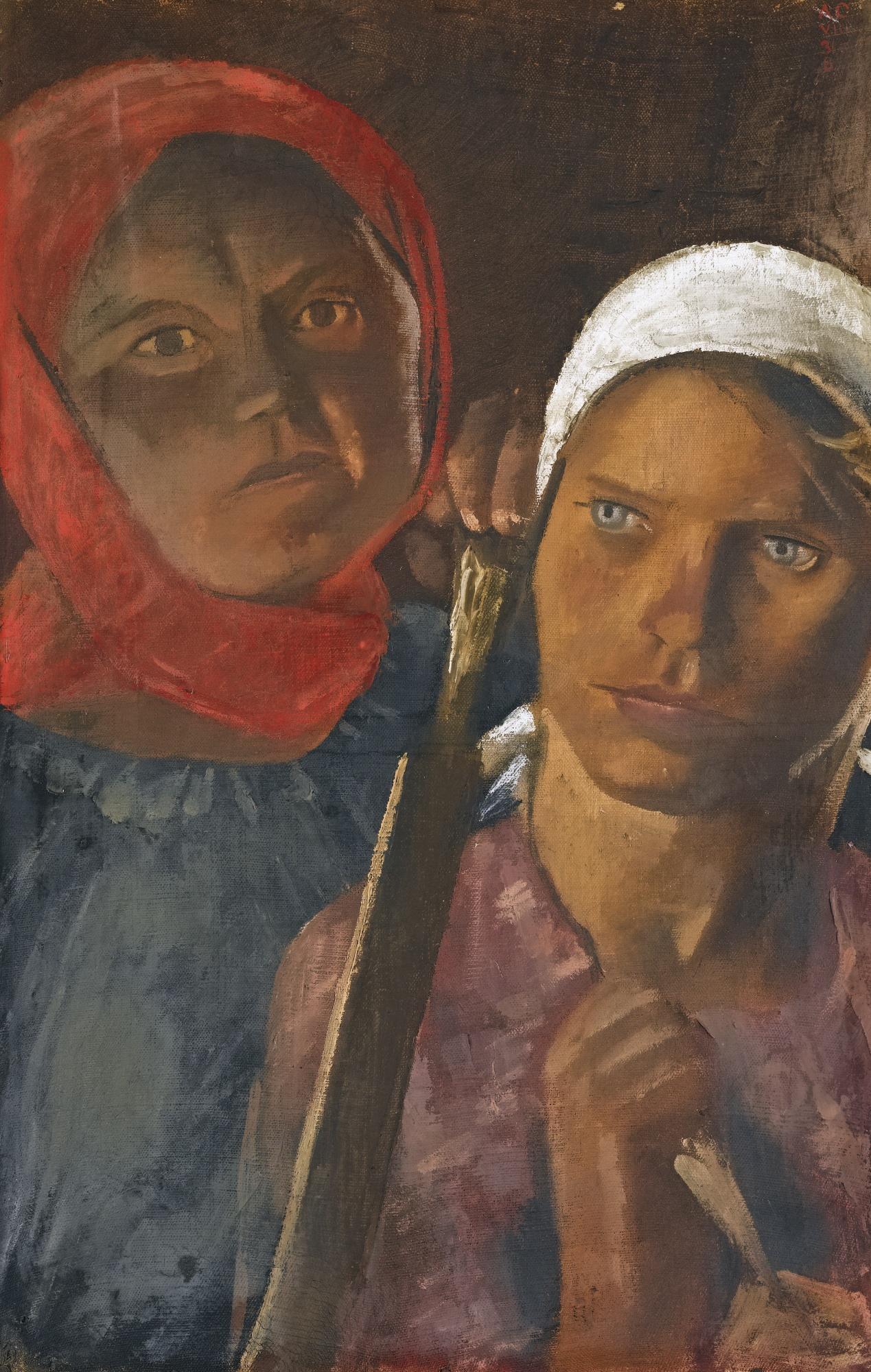 Aleksandr Nikolaevich Samokhvalov - The Field Workers A. Fedorova And A. Egorova