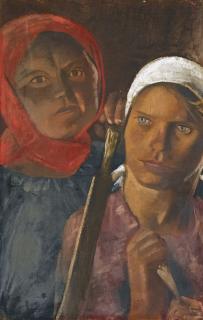 Aleksandr Nikolaevich Samokhvalov - The Field Workers A. Fedorova And A. Egorova
