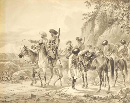 Aleksandr Osipovich Orlovskii - Cossacks