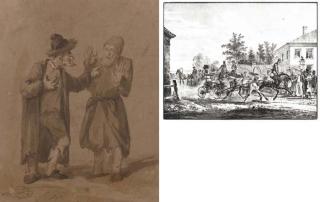 Aleksandr Osipovich Orlovskii - Two Jews quarrelling