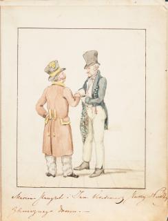 Aleksandr Osipovich Orlowski - Sketchbook Containing Six Caricatures