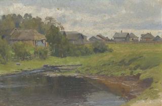 Aleksandr Vladimirovich Makovskii - A village pond