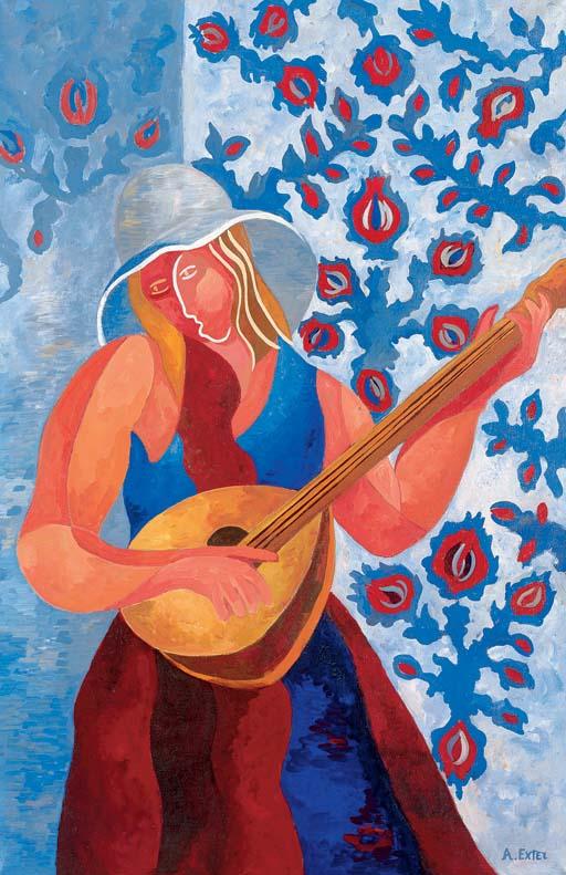 Aleksandra Aleksandrovna Ekster - A Girl With A Mandolin