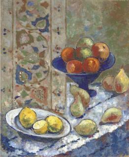 Aleksandra Aleksandrovna Ekster - Still life with apples, pears, oranges and lemons