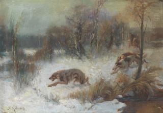 Aleksei Danilovich Kivshenko - Hunting scene