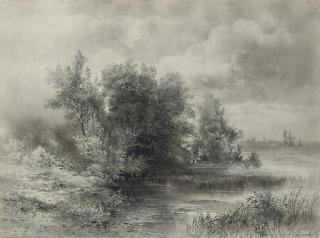 Aleksei Kondrat\'evich Savrasov - A woodland stream
