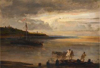 Aleksei Kondratevich Savrasov - Boaters By Volga.