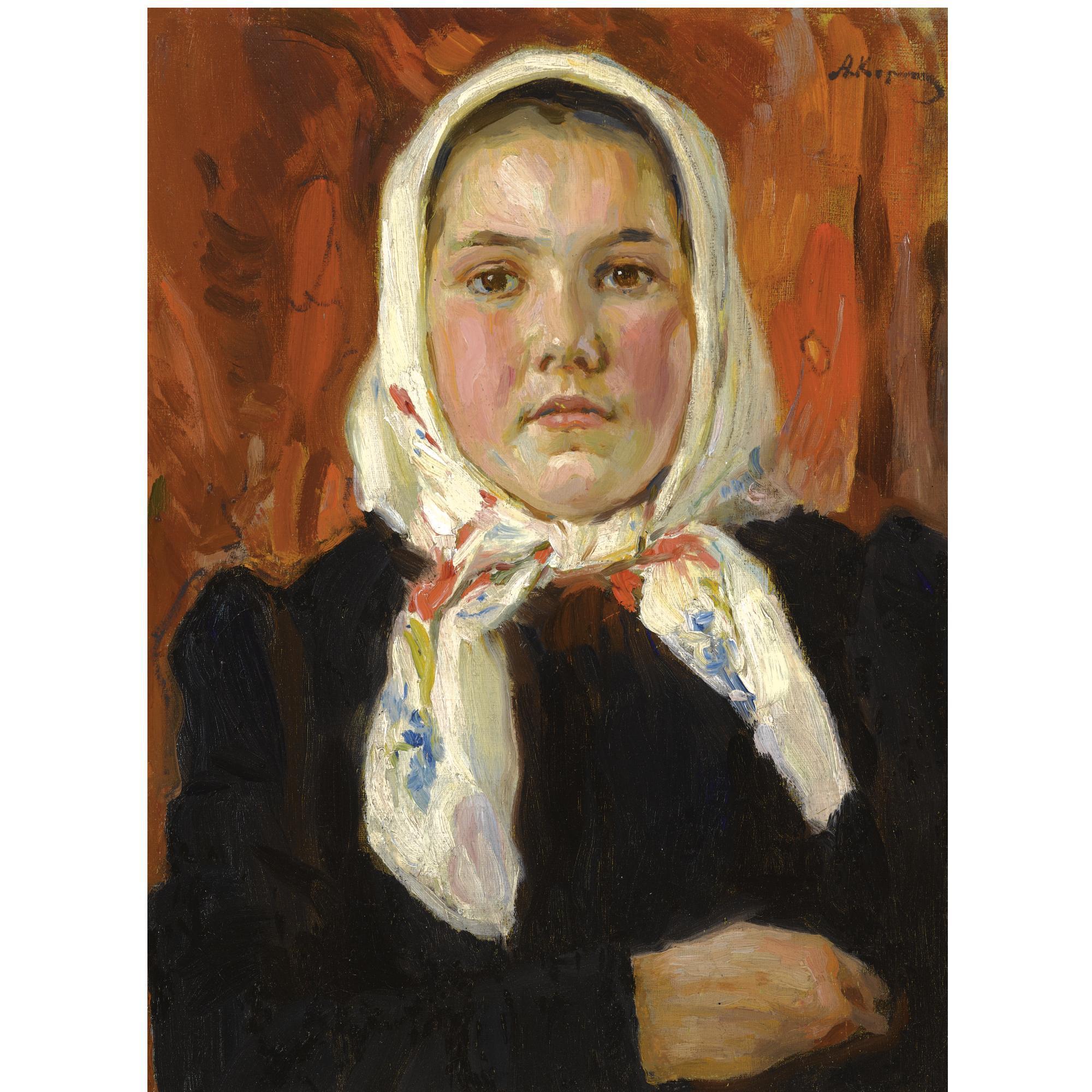 Aleksei Mikhailovich Korin - Russian Peasant Girl,