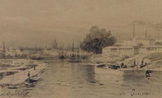 Aleksei Petrovich Bogoliubov - View of St. Isaac\'S Cathedral From Ekateringof Canal