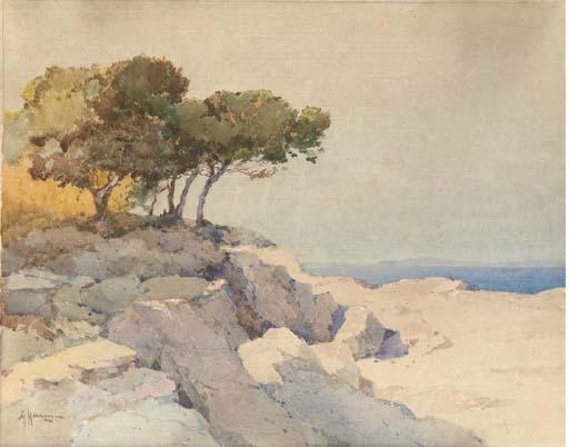 Aleksei Vasil\'Evich Hanzen - View From A Clifftop