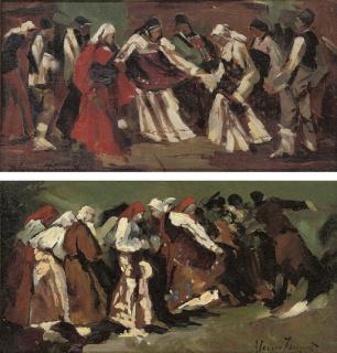 Aleksei Vladimirovich Isupov - A village kermesse; and Another similar