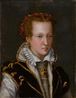Alessandro Allori - Portrait of Joanna of Austria (1547-1578), bust length, facing right