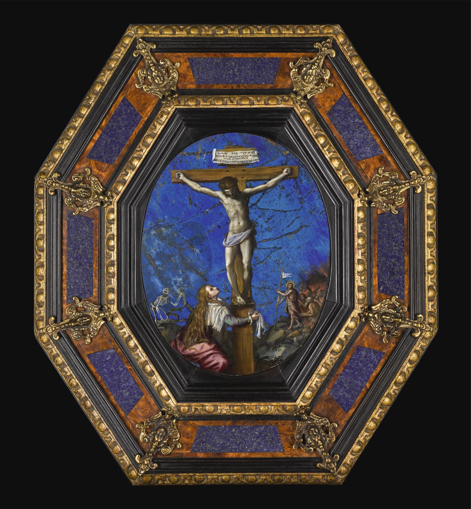 Alessandro Allori - The Crucifixion With Mary Magdalen Kneeling At The Cross