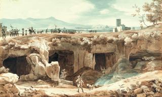 Alessandro Castelli - Festzug auf einer Straße bei Cervara