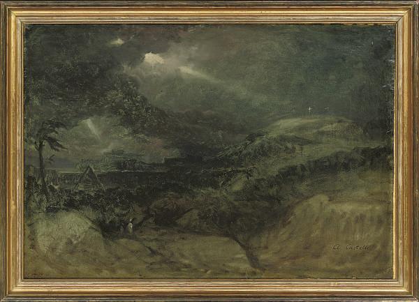 Alessandro Castelli - Figures in moonlight