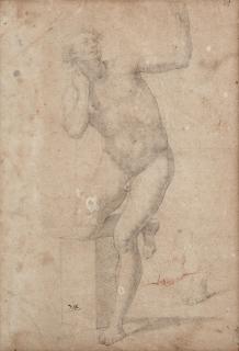 Alessandro Di Cristofano Allori - Study For A Nude Male Figure