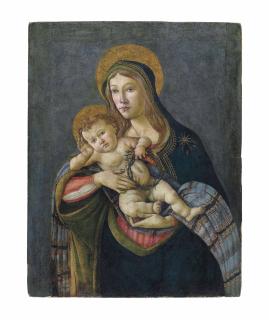 Alessandro Filipepi - The Madonna And Child With The Crown Of Thorns And Three Nails