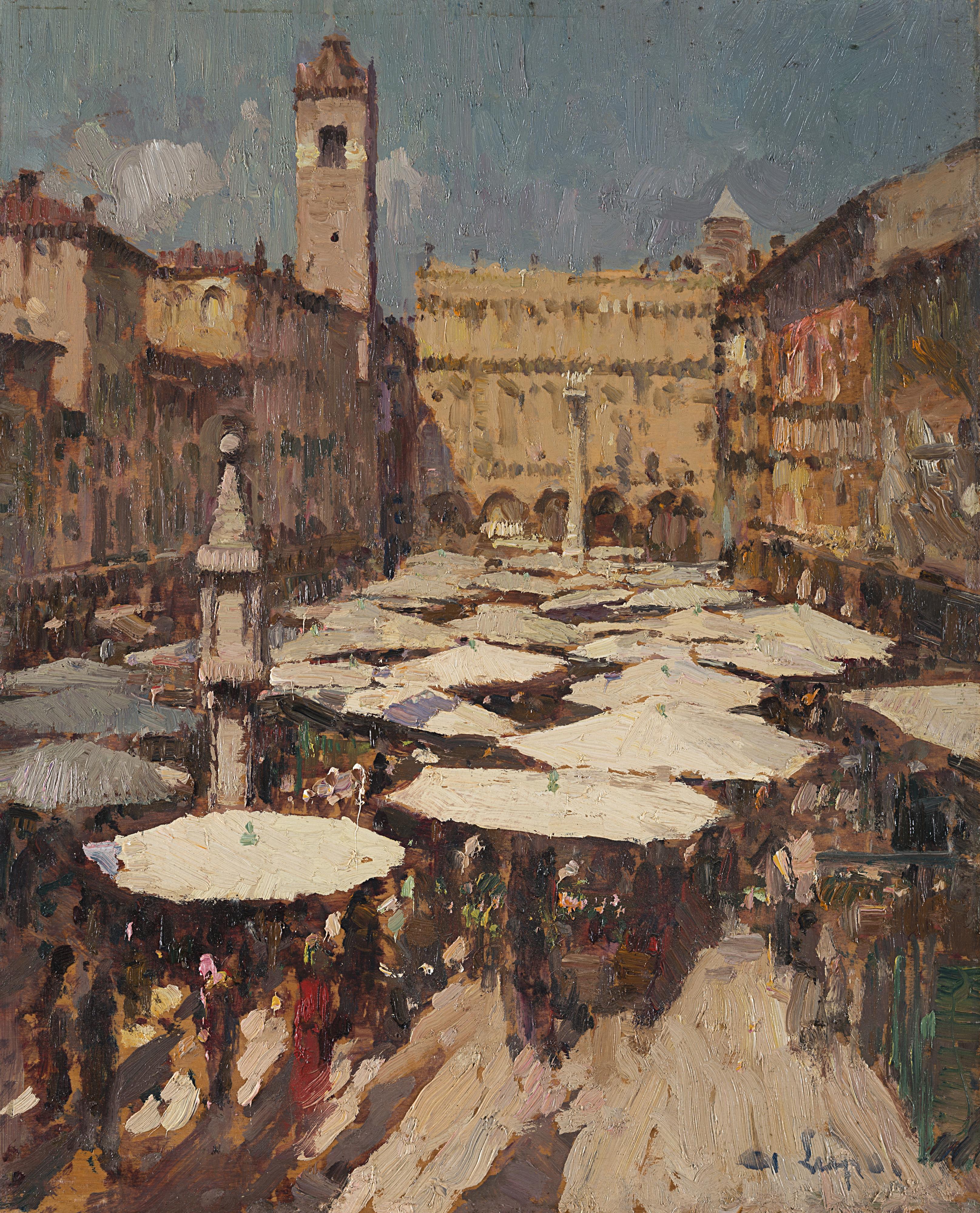 Alessandro Lupo - Mercato in Piazza delle Erbe. Verona