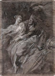 Alessandro Magnasco - An amorous couple