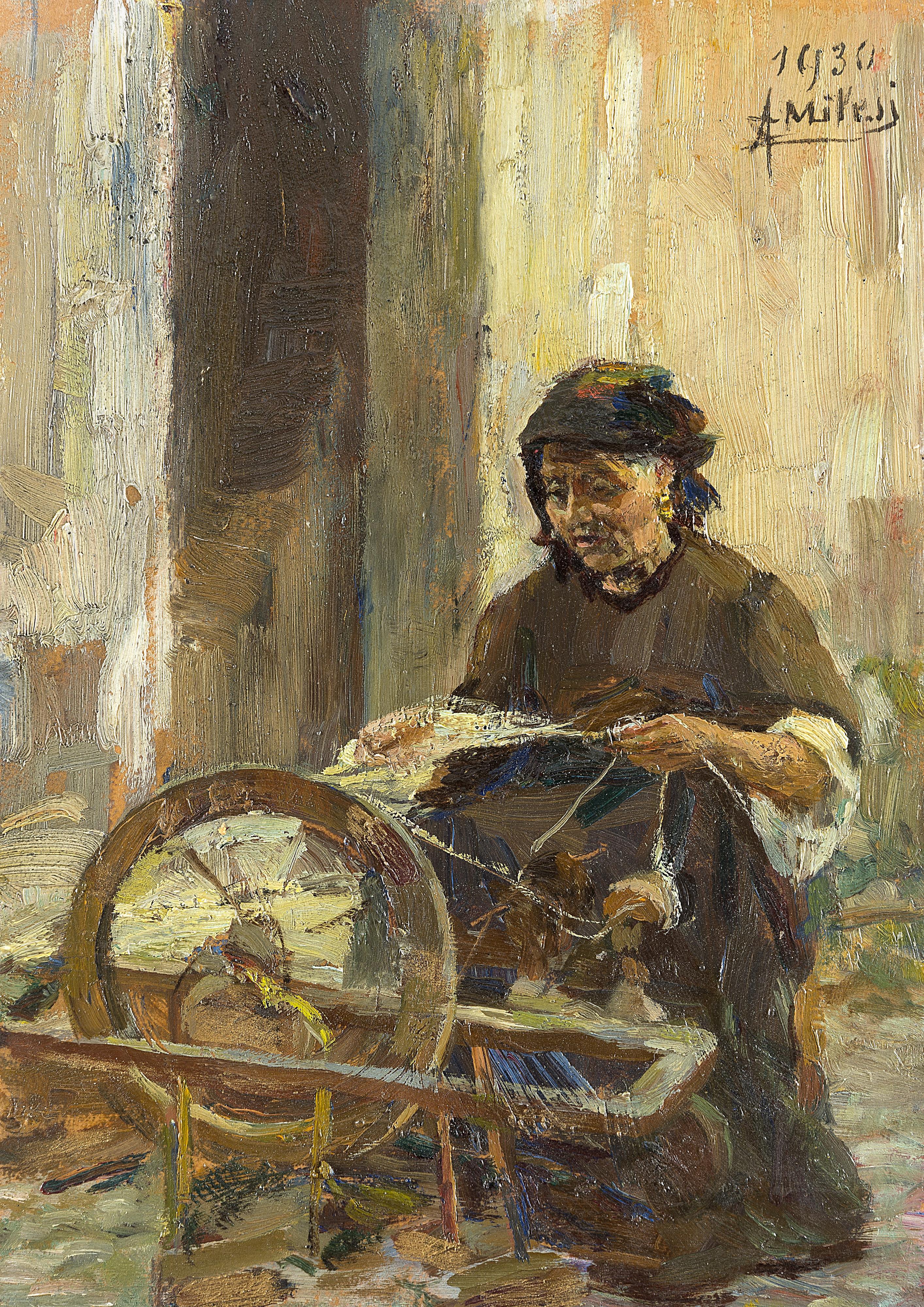 Alessandro Milesi - La filatrice