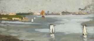 Alessandro Milesi - On the Venetian lagoon