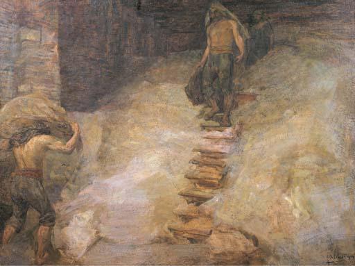 Alessandro Milesi - Scaricatore di Sale, 1909