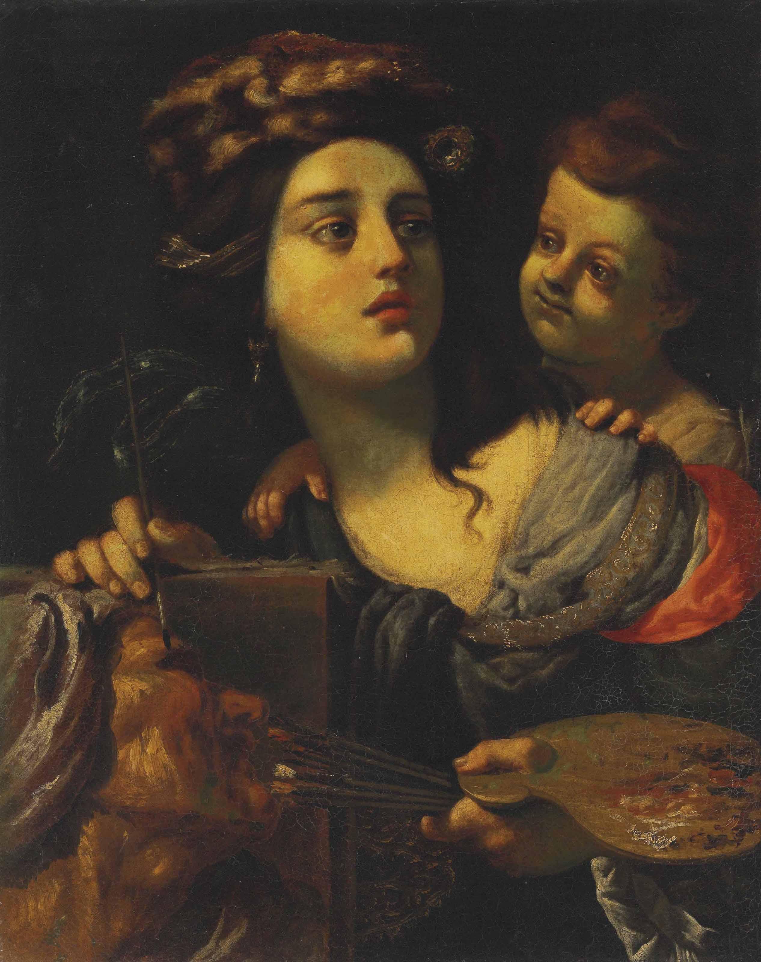 Alessandro Rosi - An allegory of painting