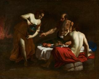 Alessandro Turchi - Lot und seine Töchter.