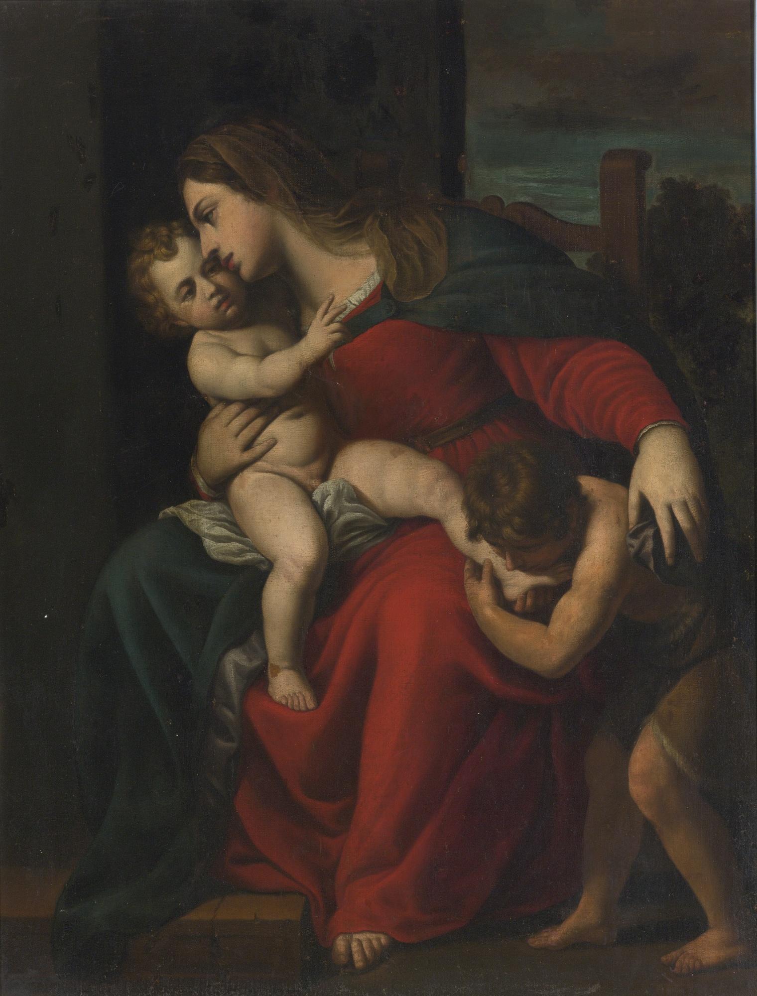Alessandro Turchi - Madonna And Child With The Infant St. John The Baptist