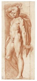 Alessandro Turchi - Study Of A Standing Nude, Probably A St Sebastian