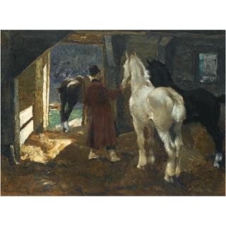 Alessio Issupoff - Horses In The Stable