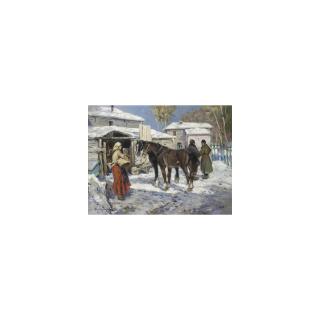 Alessio Issupoff - Russian Village In Winter