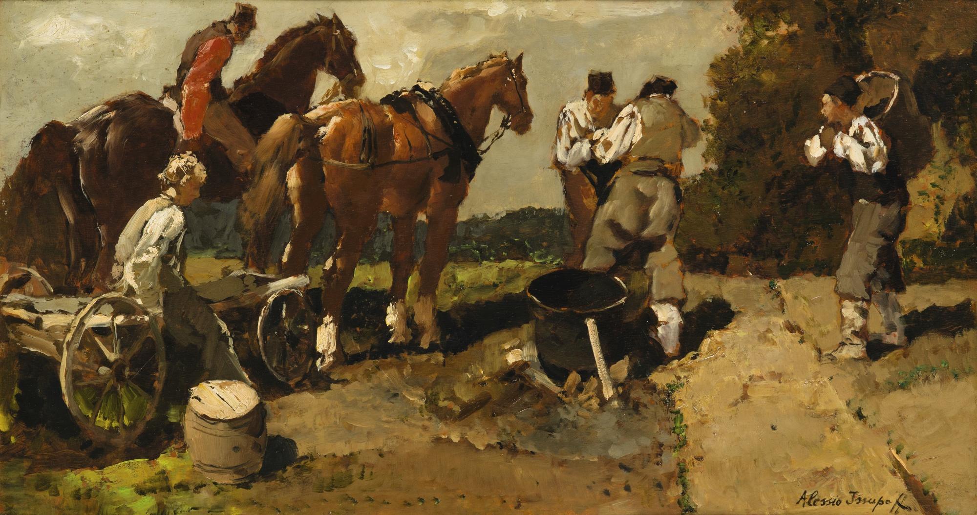 Alessio Issupoff - The Horse Cart