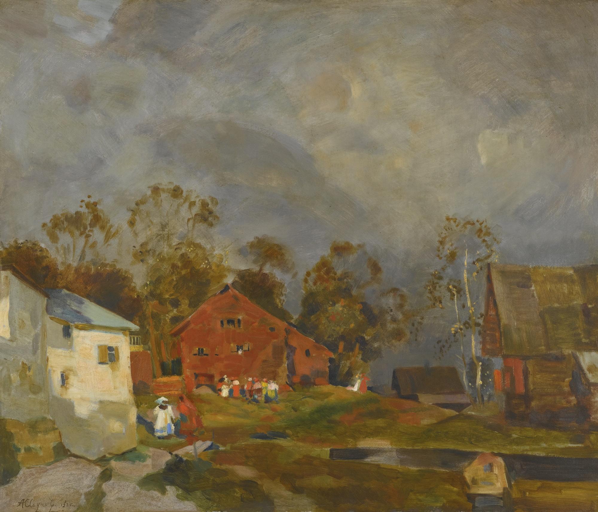 Alessio Issupoff - Village Scene