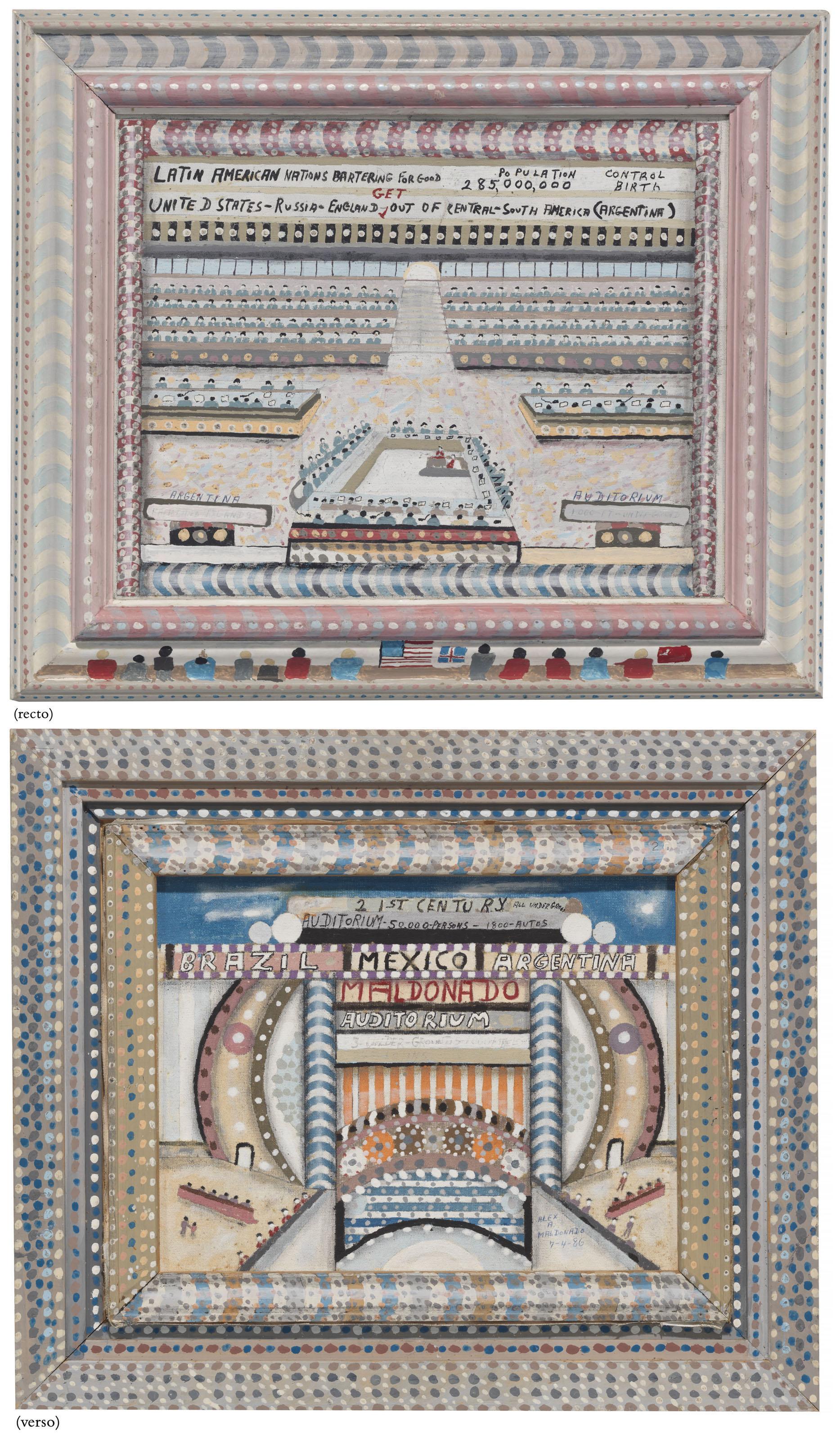 Alex A. Maldonado - All Underground Auditorium, double-sided, 1986