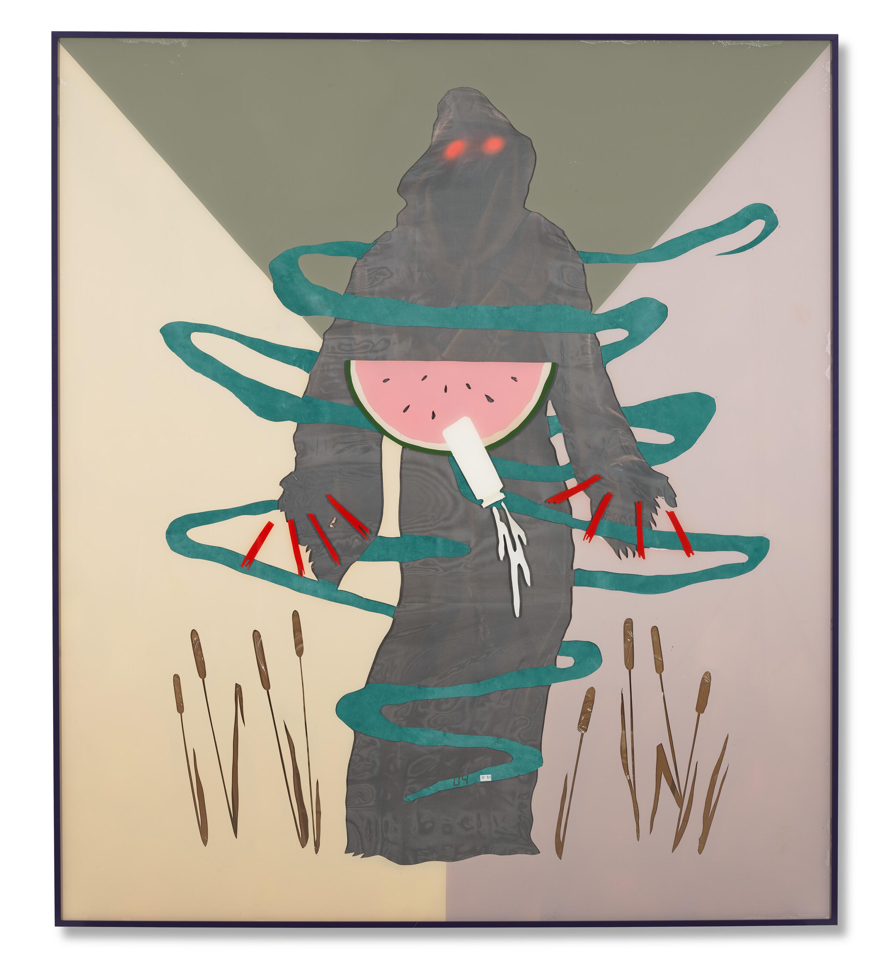 Alex Da Corte - Untitled (Jawa/ The Merry Jester with Vampire Watermelon) after Rousseau