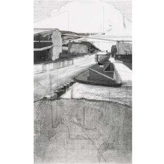 Alex Hamilton - Country Road With Water Spout