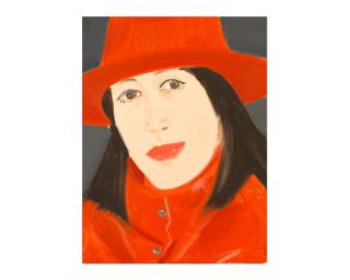 Alex Katz - Ada in a Red Coat