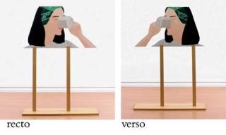 Alex Katz - Ada with Coffee (recto/verso)