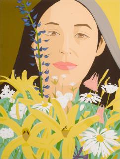 Alex Katz - Ada with Flowers (Maravell 123)