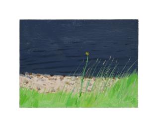 Alex Katz - Beach Scene, Yellow Flower