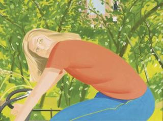 Alex Katz - Bicycle Rider
