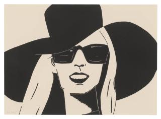 Alex Katz - Black Hat (Nicole)