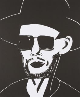 Alex Katz - Black Hat (Tim).