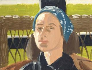 Alex Katz - Blue Scarf