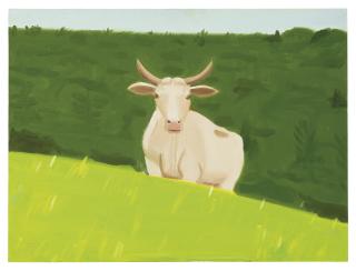 Alex Katz - Cow in Field