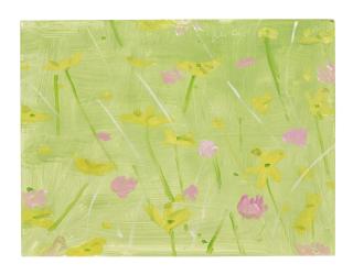 Alex Katz - Field Flowers On Light Green