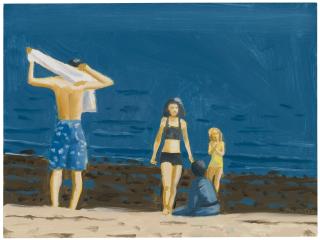 Alex Katz - Four People With Towel